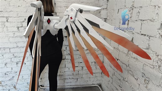 Mercy Wings Overwatch Cosplay Prop – Foam EVA Costume Accessory – Custom Painted Armor Wings - Etsy