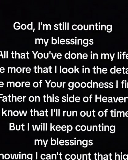 Counting My Blessings - Seph Schlueter Lyrics