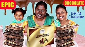 279K views · 4K reactions | EPIC CHOCOLATE EATING CHALLENGE IN TAMIL FOODIES DIVYA vs HER DAUGHTER ANUSHYA AND KEERTHANA | Tamil Foodies | Facebook