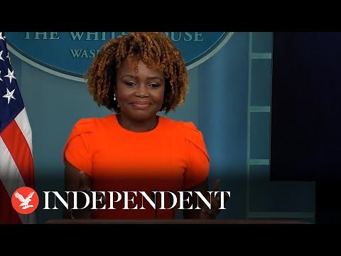 Moment Emergency Alert System test interrupts White House briefing