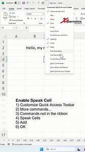 How do I get Excel to read text aloud? - Excel Tips and Tricks