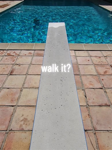 Pool diving board. Would you take a jump? #pooltok #poolservice #poolcleaning #poolguy #divingboard