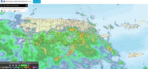 [Feb 12th | 10:06 AM AST Radar Loop] 📡 Showers continue moving from the Caribbean Sea towards the islands, isolated t-storms have been detected. Visit radar.weather.gov for the latest radar imagery. | [12 de feb | Bucle de Radar de las 10:06 AM AST] 📡 Aguaceros continúan moviéndose desde el mar Caribe hacia las islas; se han detectado tronadas aisladas. Visite radar.weather.gov para ver las imágenes de radar más recientes. #PRwx #USVIwx | US National Weather Service San Juan Puerto Rico