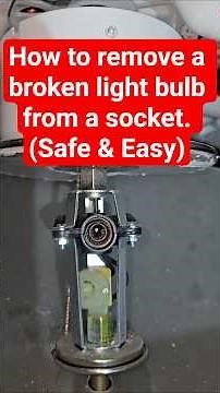 How to remove a broken light bulb from a socket.( Safe & Easy) #homediy #homeimprovement #electrical