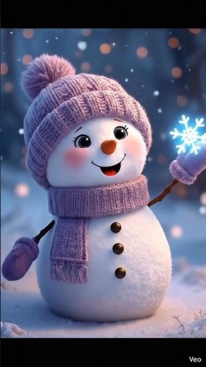 The Glowing Snowman ❄️ | A Magical Winter Poem for Kids