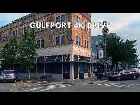 Gulfport Mississippi 4K Driving Tour | Drive Through Downtown Gulfport
