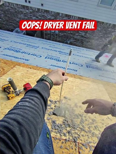 POV: Cleaning a Dryer Vent Gone Wrong – Rooftop Roofing Adventures