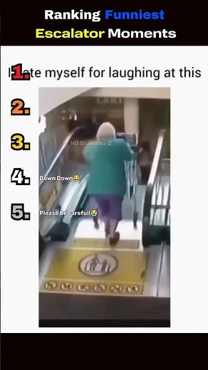 Top 5 Funniest Escalator Moments 😂