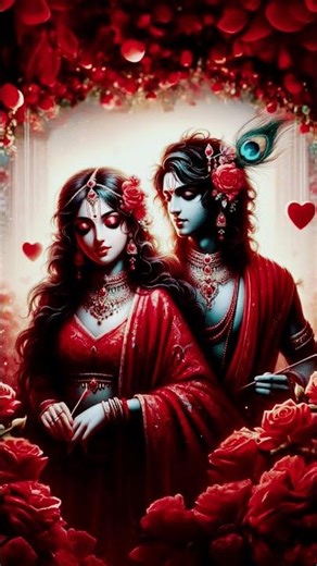 Krishna and Radha love 😘 vidio