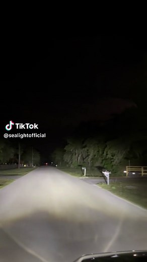 First-Person Night Drive with SEALIGHT S2S Series Headlights