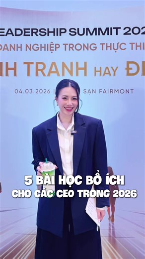 5 gạch đầu dòng nhận được sau sự kiện Newing leadership summit 2026 của mình. Lan toả cho các CEO nhé #yihetangvietnam #nhuongquyentrasua #AnTong #networking #hoctapsuotdoi