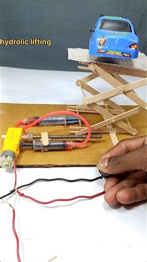hydrolic lifting machine using Bo dc motor #dc motor #motor#motor project #motor ideas