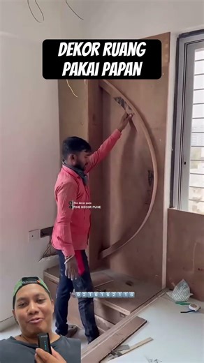 Room decoration using multiplex board #shorts #diy #craft #carpentry #construction