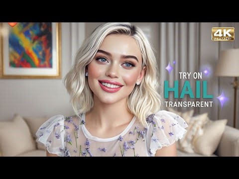 4k black Transparent Mesh Lingerie Try-On Haul | Micro Bikini + Summer Dress Review 2025 #shein