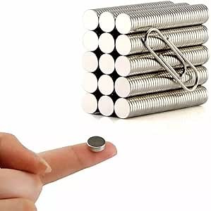 30 Pcs 10x2.6 MM Small Magnets, Mini Silver Collar Stay Button Magnet, Strong Fridge Magnet, Tiny Magnets for Crafts, Notes, DIY, Office, Whiteboard & Decorative Kitchen Use