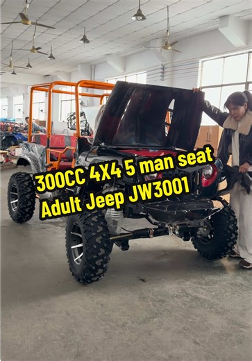 China Manufacture 300cc Mini Jeep Adults Four Wheel Drive Mountain Used 5 man seat go kart #minijeep #gokart #atv #buggy #4x4