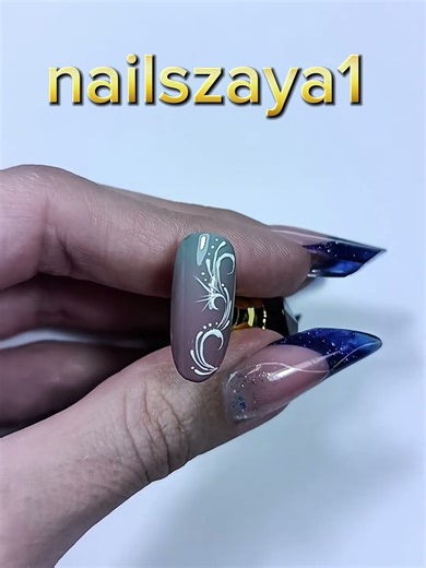 easy art on gradient nail design idea 💅✨