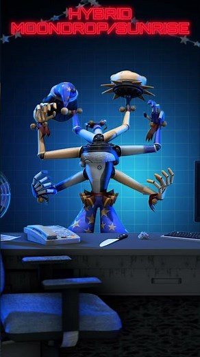 Sundrop Moondrop Amalgamation FNaF Workshop Animation