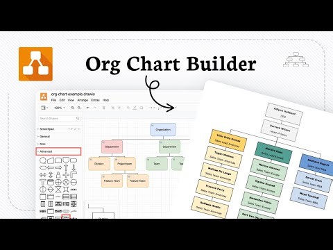 How to create org charts in draw io (Visual Hierarchy)