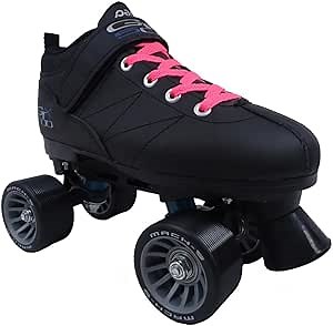 Pacer Mach-5 Black Pink Skates - Mach5 GTX500 Quad Roller Skates