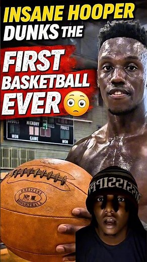 DUNKING The First Basketball Made😨