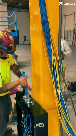 Installation of IDF Cabinets in a Large Warehouse | Corona CA #idf #networkinfrastructure