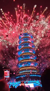 #Fireworks and a fish lantern parade light up the Wunyuzhou Resort in Wuyuan county, Jiangxi Province, as visitors celebrate the coming #ChineseNewYear. #SpringFestival | Xi's Moments
