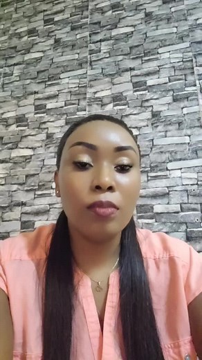 Stylish Hand Gestures with Black Hair and Peach Shirt