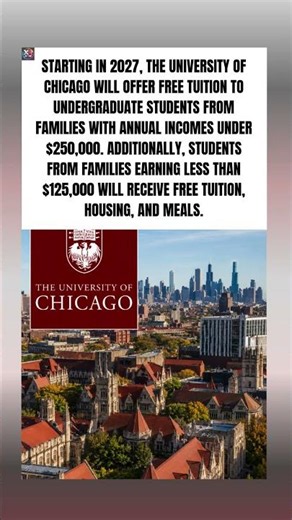 University of Chicago Announces Free Tuition 😳