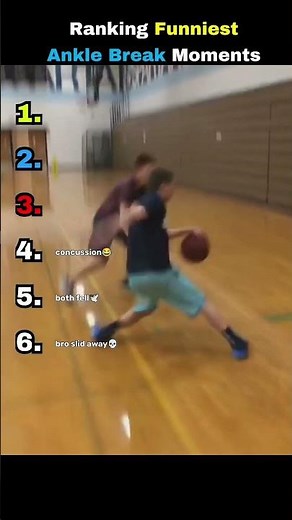 Ranking Best Ankle Break Moments😂 #funny