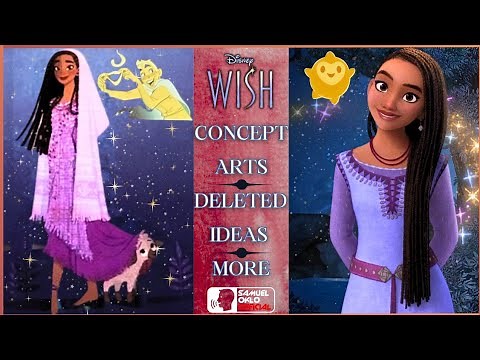 Wish Disney - Early Concept Arts For Asha And Star || Details On Asha's Friends, Easter Eggs, More