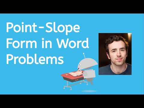 Point-Slope Form in Word Problems for Teens!