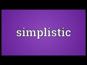 Simplistic Meaning