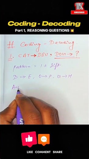 part-1 (Coding -Decoding) #trending #views #support #viral #new #shorts