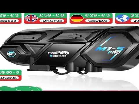 A must-have product! Fodsports M1S Pro 8 Riders 2000m Motorcycle Intercom Helmet Headset Interphon