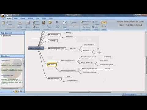 Creating an MS Word Document with MindGenius