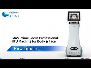 How to Use SMAS Prime Focus Professional HIFU Machine | HIFU Treatment Demonstration