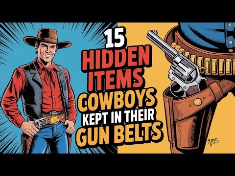 15 Hidden Items Cowboys Kept in Their Gun Belts #WildWestGuns #CowboyHistory