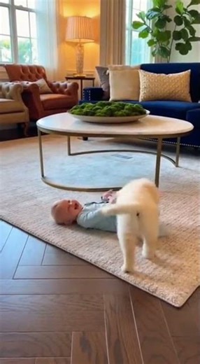 😂 Baby & Puppy Wrestling Over Rope Toy! 🐶👶 Cutest Rolling Fight Ever ❤️🔥 #baby #puppy