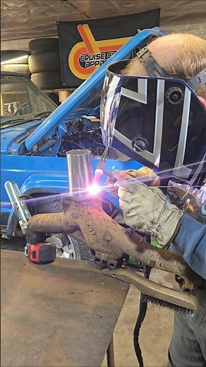 Tig welding Cast Iron to Stainless Steel! #tigwelding #castiron #stainlesssteel #diy #hack #preheat