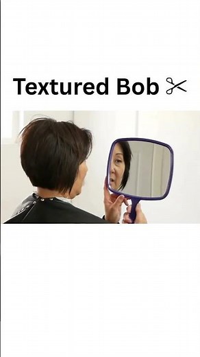 Textured Layered Bob for an Edgy Look | Soft Outline Bob Step-by-Step