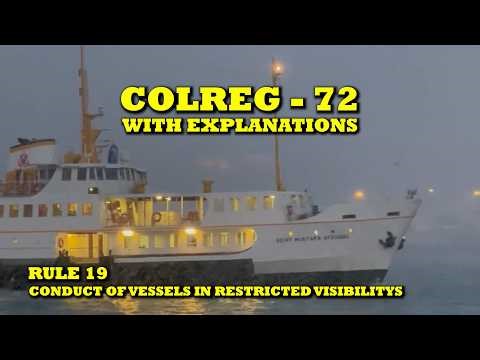 Colregs with explanation | Rule 19 - Conduct of Vessels in Restricted Visibility