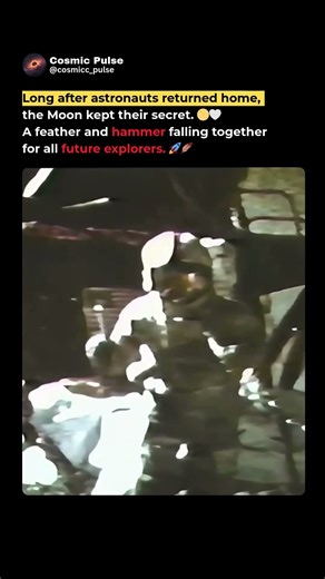 The Moon Kept Their Secret 🌕🪶 A Feather & Hammer for Future Explorers 🚀 #Moon #Apollo15 #astronomy
