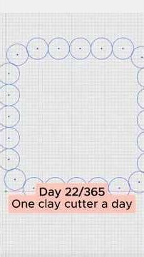 Day 22/365 | Boho Dotted Frame Clay Cutter in Shapr3D