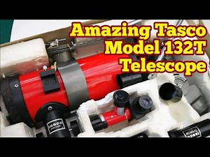 Amazing Tasco Model 132T Reflecting Telescope On Equatorial Mount