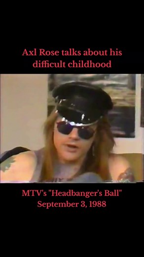 Axl Rose of Guns N' Roses discusses his tough upbringing on MTV's
