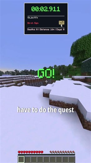 How FAST can I get a BIRCH SIGN in MINECRAFT?? #minecraft #challenge