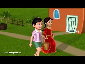 Jack and Jill went up the hill - 3D Animation English Nursery rhyme for children