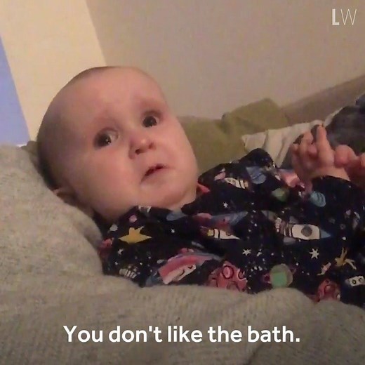 The cutest "no" we've ever heard. This little girl refusing to take a bath is just beyond adorable. | LightWorkers
