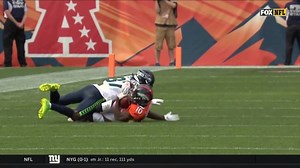 Emmanuel Sanders dives for a 31-yard catch